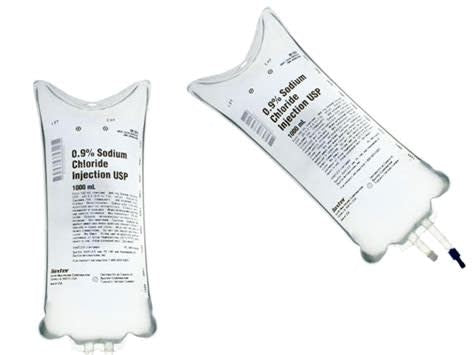 Baxter Normal Saline 0.9% Sodium Chloride Injection Solution USP IV/Bags