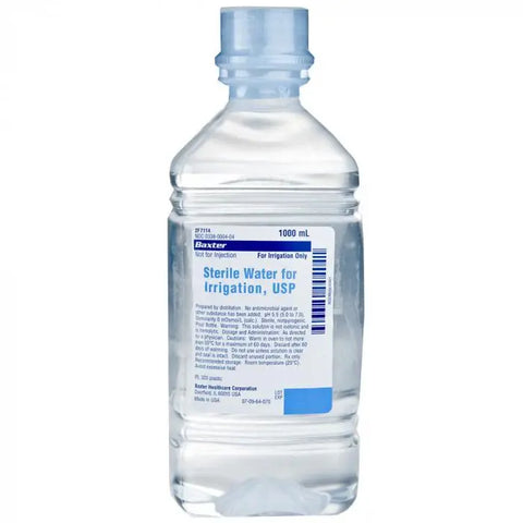 Sterile Water For Irrigation Pour Bottle