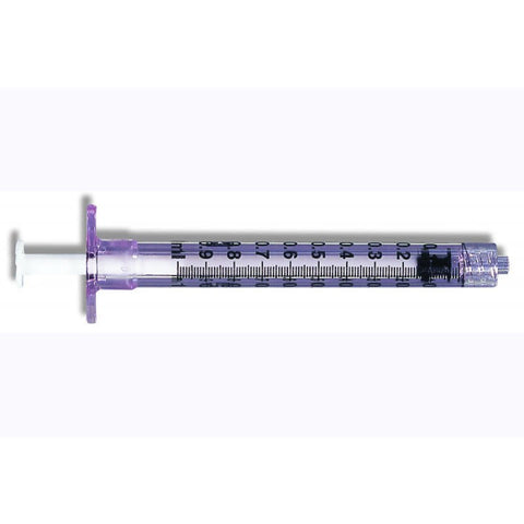 BD Syringe Only 1ml Luer Lock Sterile Box/100 Each