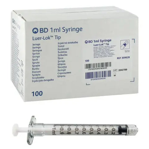 BD Syringe Only 1ml Luer Lock Sterile