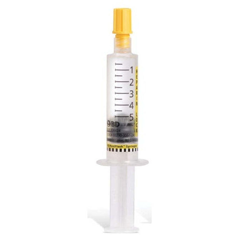 BD Posiflush Heparin Lock Flush Syringe 10 Units/Ml 5ml Fill In 5ml Syringe 30/Bx