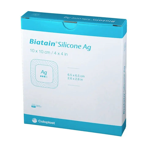 Coloplast Biatain Silicone Ag Antimicrobial Foam Dressing (5/bx)