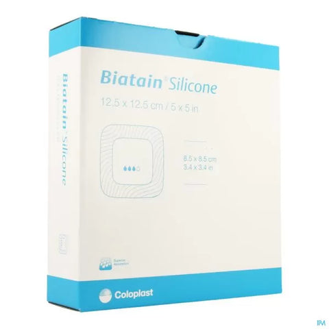 Coloplast Biatain Silicone Foam Dressing, 5in X 5in (12.5cm X 12.5cm) (10/bx)