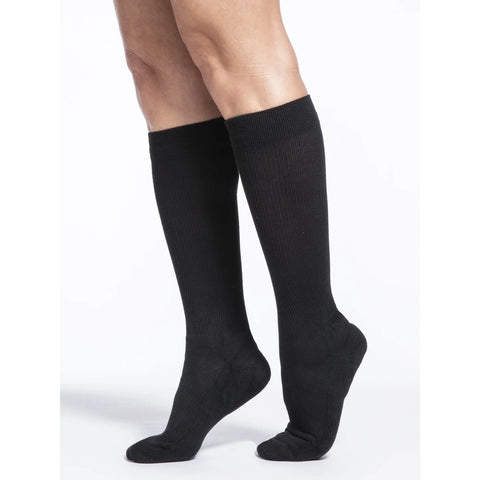 Sigvaris Motion Cushioned Cotton 20-30mmHg W ML Black