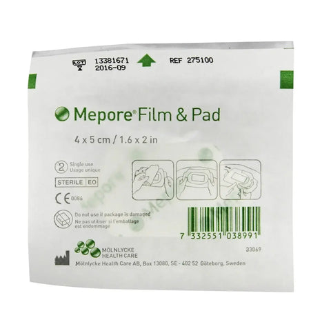Mepore Film And Pad Dressing 4cm X 5cm 85/Bx