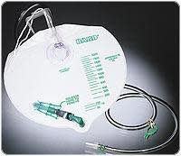 Bard Urinary Drainage Bag with Anti-Reflux Chamber Bed Side 2000ml/2L