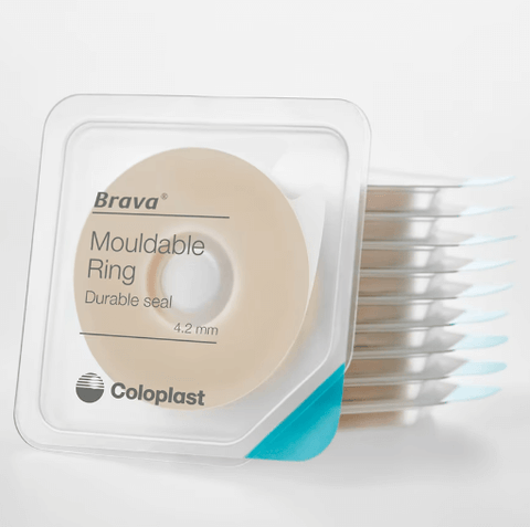 Coloplast Brava Wide Adhesive Protective Rings 18mm Id 48mm Od 4.2mm Thick 10/Bx