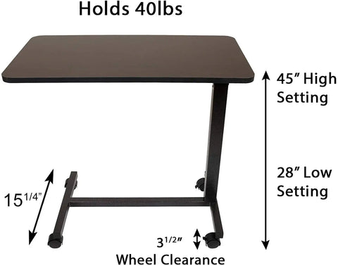 CAREX - Roscoe Overbed Table non-tilt