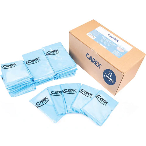 Carex Commode Liners 72/bx Eco Pack