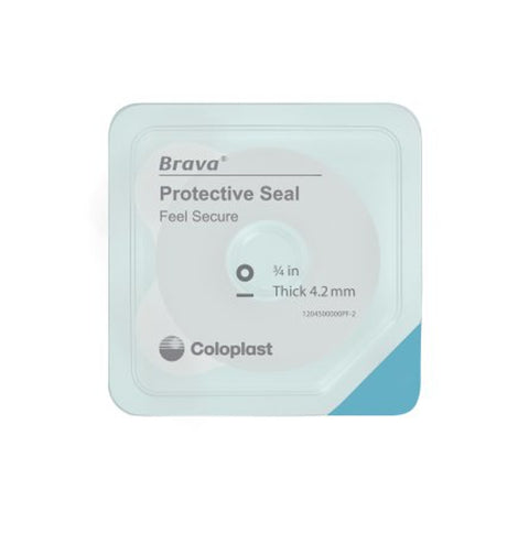 Coloplast Brava Wide Adhesive Protective Rings 18mm Id 48mm Od 4.2mm Thick 10/Bx