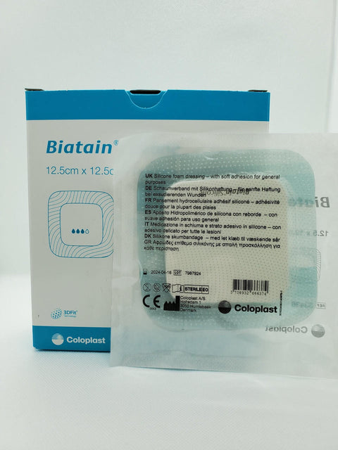 Coloplast Biatain Silicone Foam Dressing, 5in X 5in (12.5cm X 12.5cm) (10/bx)