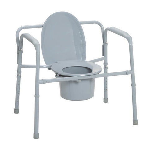 Drive Bariatric Heavy Duty Stationary Folding Commode 650lbs
