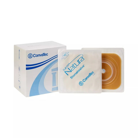 Convatec Natura Durahesive Flex Barrier Flange 5x5" 2-3/4" Tan 10/bx