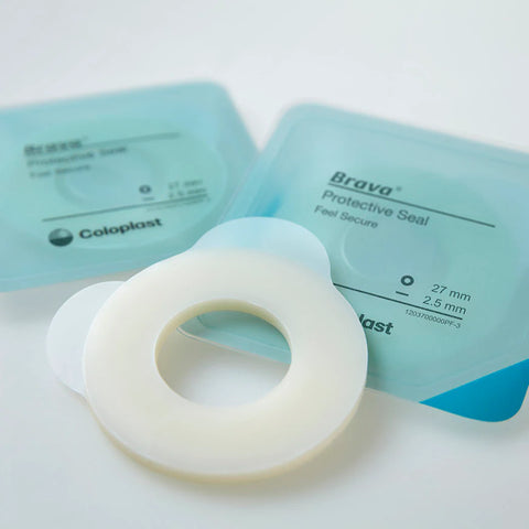 Coloplast  Brava Wide Adhesive Protective Rings 34mm Id 64mm Od 2.5mm Thick 10/Bx
