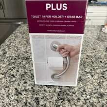 PLUS Toilet Paper Holder + Grab Bar