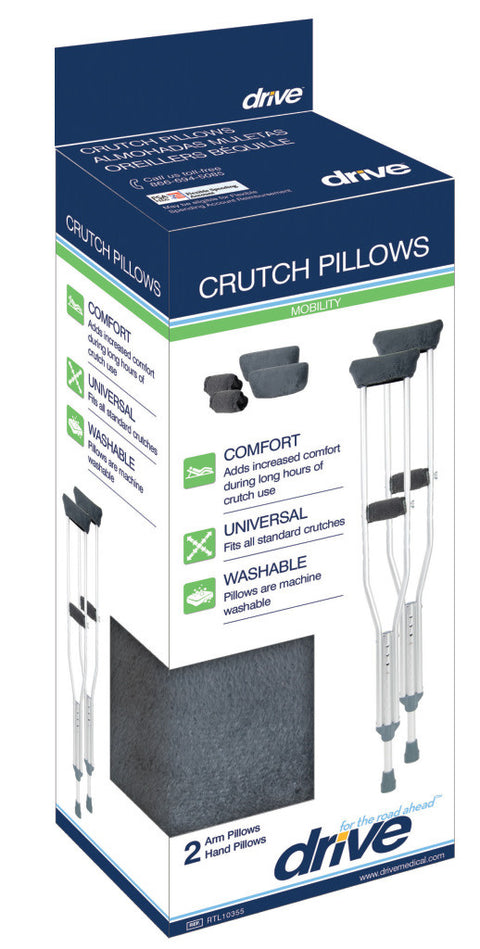 Crutch Comfort Pillows includes 2 Underarm Pillows Latex free