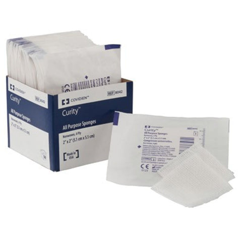 Versalon Non-Woven All-Purpose Sponges 2" X 2" 4-Ply bx/50