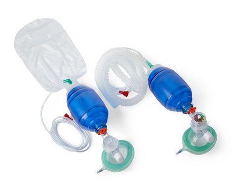 Medline Canada Corporation Manual Resuscitator Pediatric Mask W/Bag & Peep Valve