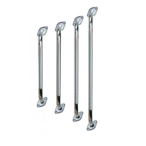 Chrome Knurled Grab Bar w/Rotating Flange