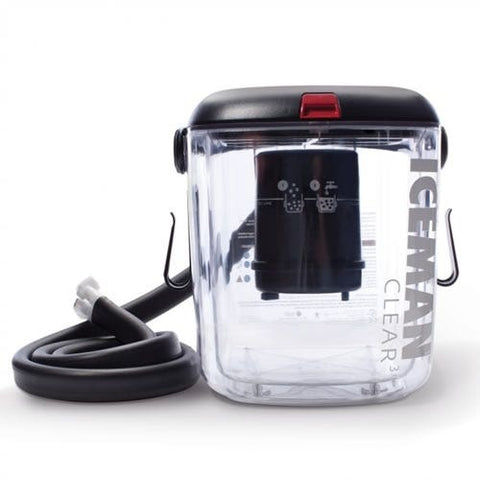 DJO IceMan CLEAR3 Cold Therapy Unit with Extended Hose 15" w/Universal Wrap-On Pad