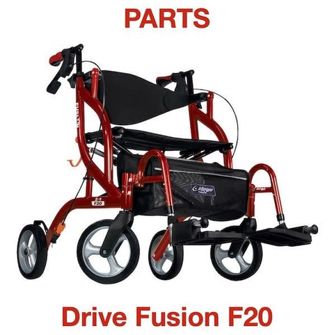 Backrest hardware kit for Airgo rollator/transport chair models like Fusion and Excursion