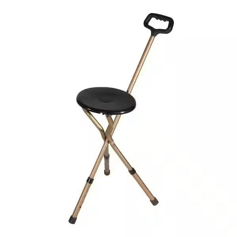 Drive Cane Seat with 9" Seat Folding Lightweight 250lbs