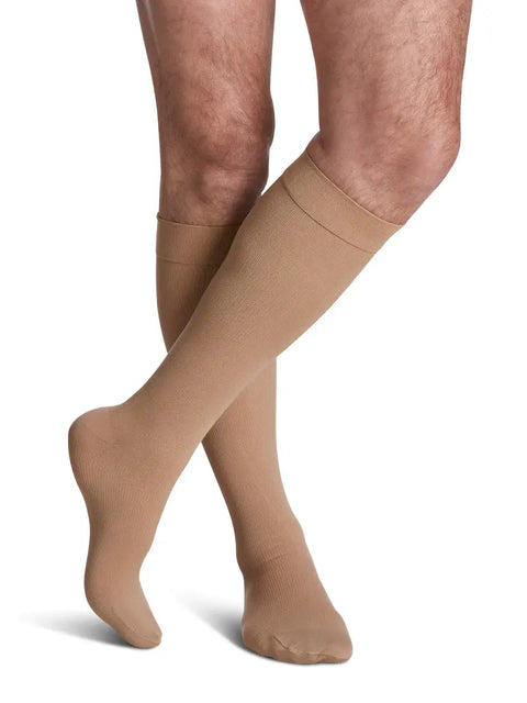 Essential Cotton For Men Knee High 20-30mmHg