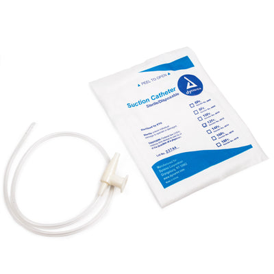 21in Sterile Straight Suction Catheter W/Control Valve 12Fr