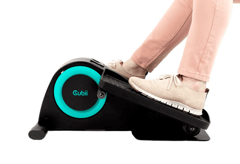 Cubii Jr. Compact Seated Elliptical with Built-in Display Monitor and Non-slip Mat