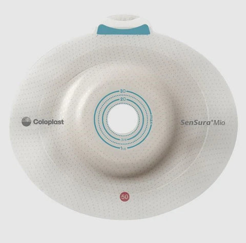 Coloplast Sensura Mio 2 Piece Click Barrier, Deep Convex, Cut-To-Fit 15mm - 30mm, Flange Size 50mm 5/Bx