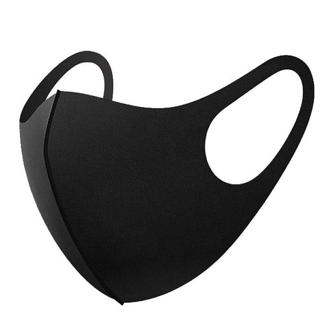 Reusable 1-Ply Cloth Face Mask  Black