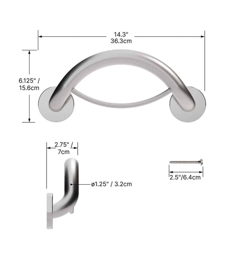 PLUS Towel Ring + Grab Bar