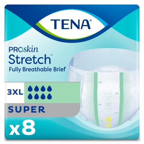 Tena Bariatric Brief 3XL 8/bg 4/bx