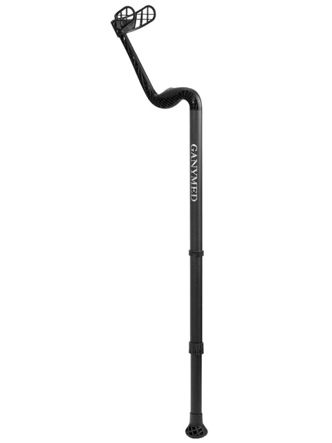 Forearm crutches GANYMED® Benchmark- Anatomic soft grip-struct black
