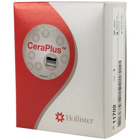 Hollister Ceraplus Soft Convex Skin Barrier With Tape Border, Cut-To-Fit Flange Up To 2 3/4" (70mm), Stomas Up To 2" (51mm) 5/Bx