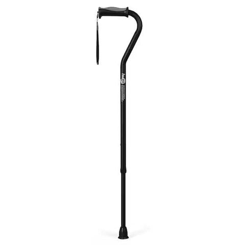 Hugo Ergonomic Offset Handle Cane Ebony 6/bx