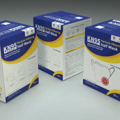 KN95 Protective Face Mask Ear Loop and Ear Savers 10/bg