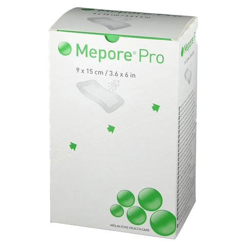 Mepore Pro Adhesive Showerproof Dressing for Low to Moderately Exuding Wounds 9x15cm single