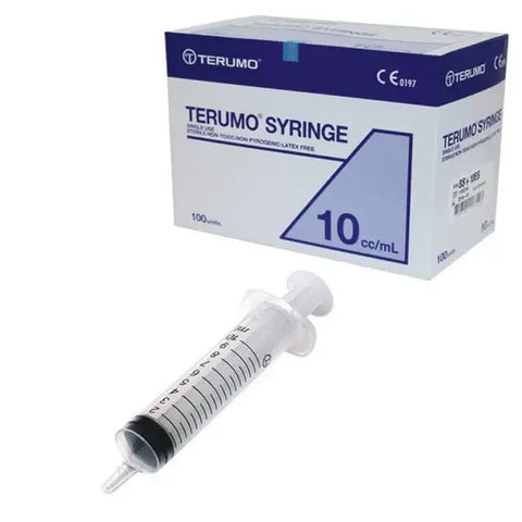 Terumo Sterile Syringe only Luer Taper Slip Tip 100/bx 10ml single