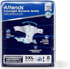 Attends bariatric underwear 5XL 8/Bag