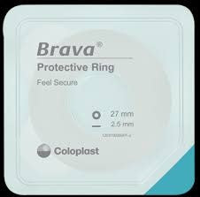 Coloplast Brava Wide Adhesive Protective Rings 34mm Id 64mm OD 4.2mm Thick
