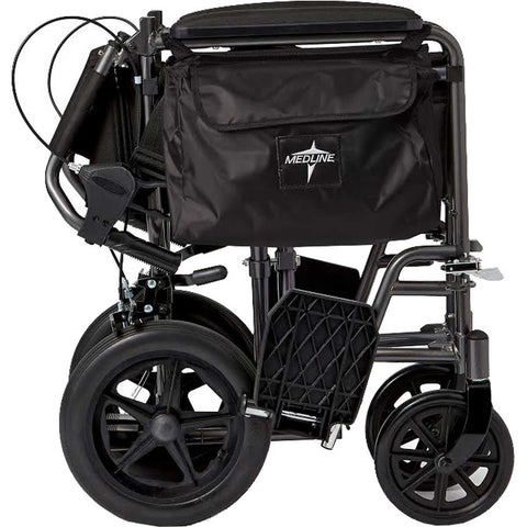 Medline Excel Deluxe Aluminium Transport Chair Wheelchair