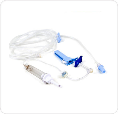 Baxter Clearlink Solution Set Luer Inject Site & Male Luer Lock Adapter And Roller Clamp 76" 10drp/ml