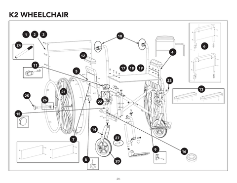 K2 REPLACEMENT PARTS