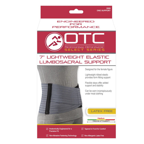 Lightweight Elastic Lumbosacral Support 7"