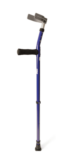 WalkEasy Forearm Crutch Half Cuff Adult Black Pair