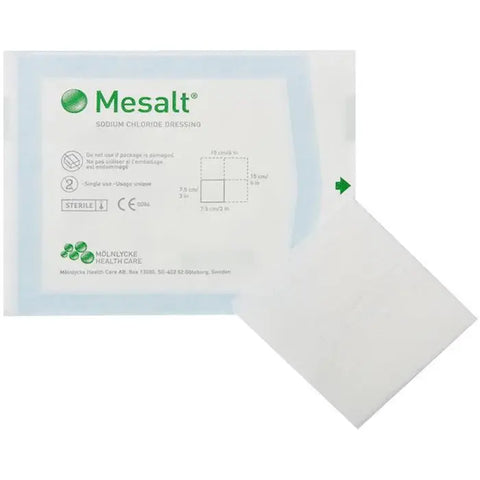 Mesalt Sodium Chloride Dressing  10x10 cm 30/bx single