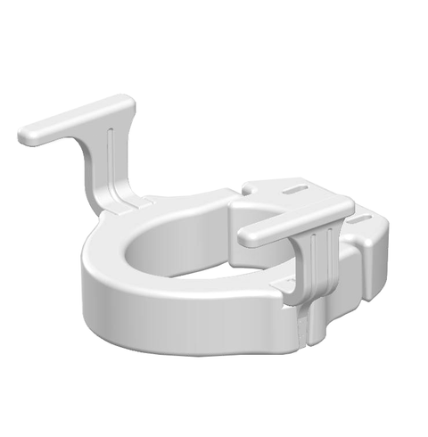 MOBB 4" Hinged Raised Toilet Seat w/Handles
