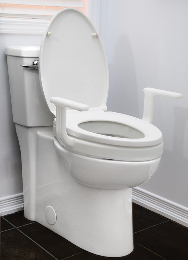 2" Raised Toilet Seat w/Handles Weight Limit 300lbs