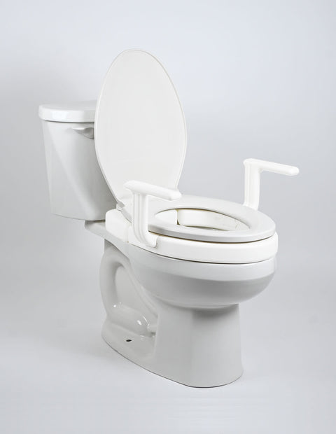 MOBB 2" Hinged Raised Toilet Seat w/Handles